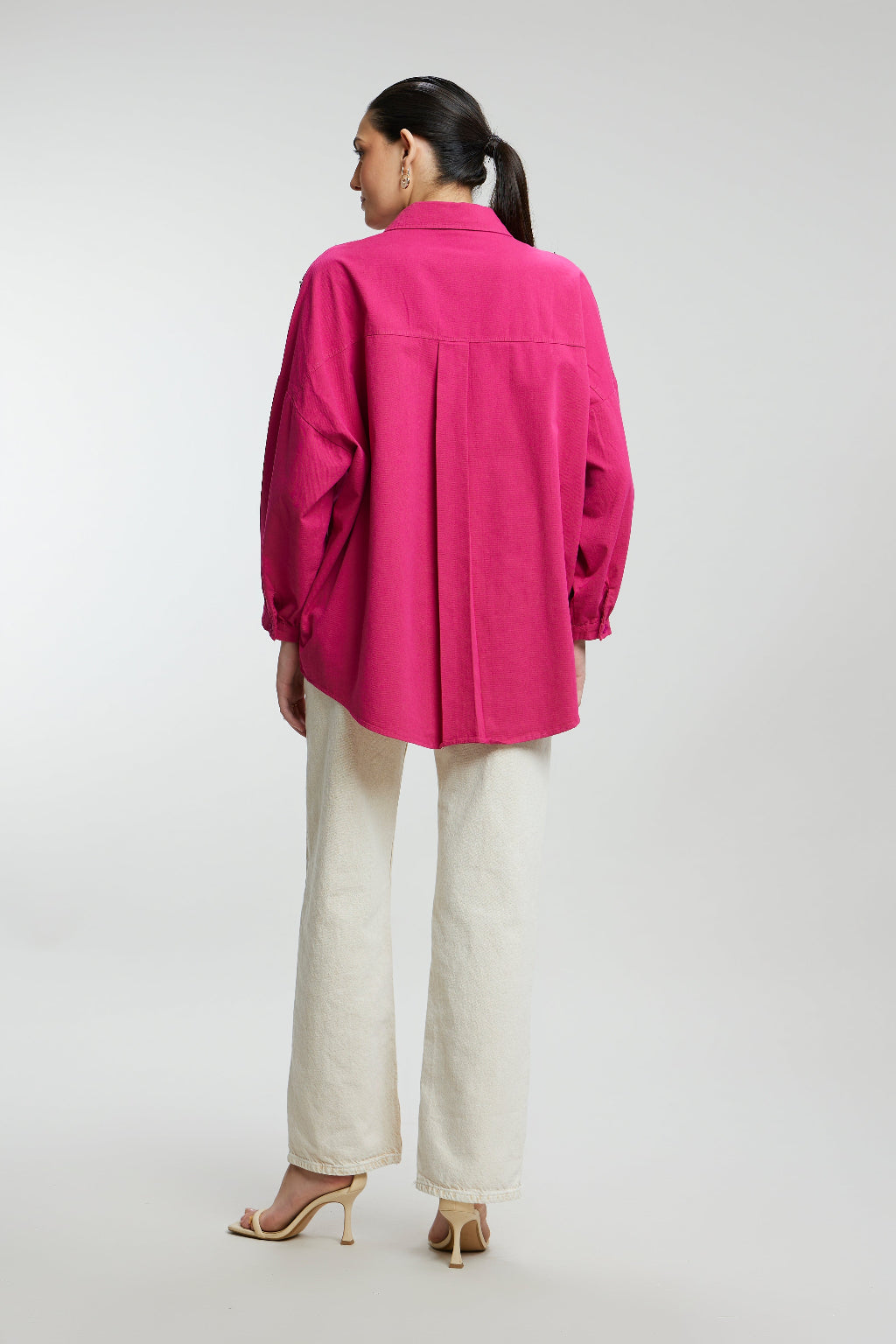 Stone Stem Work Oversized Shirt