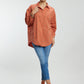 Oversized Stone Work Cotton Shirt