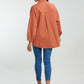 Oversized Stone Work Cotton Shirt