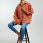 Oversized Stone Work Cotton Shirt
