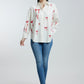 Oversized Red Bow Shirt