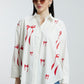 Oversized Red Bow Shirt
