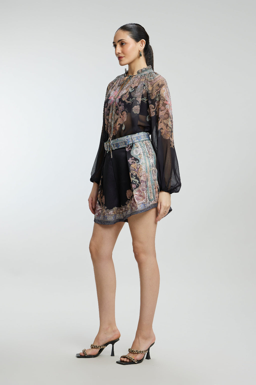 Black co-ord set with Belt