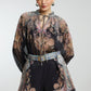 Black co-ord set with Belt