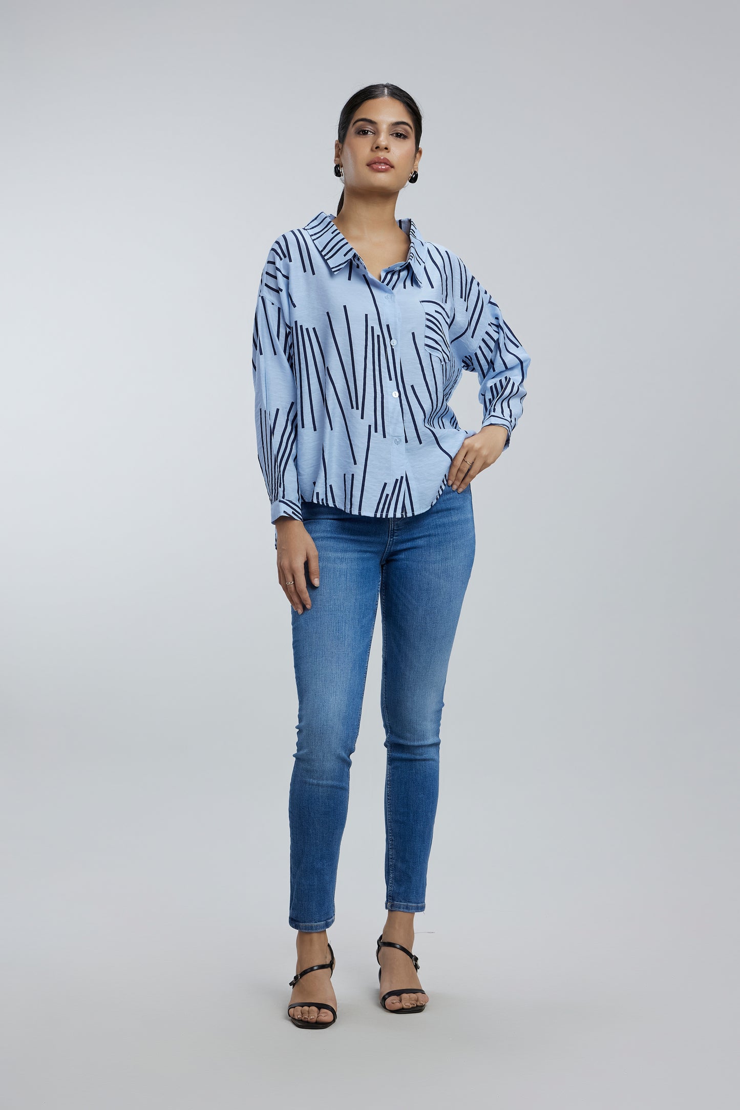 2 Sided Collar Button Shirt