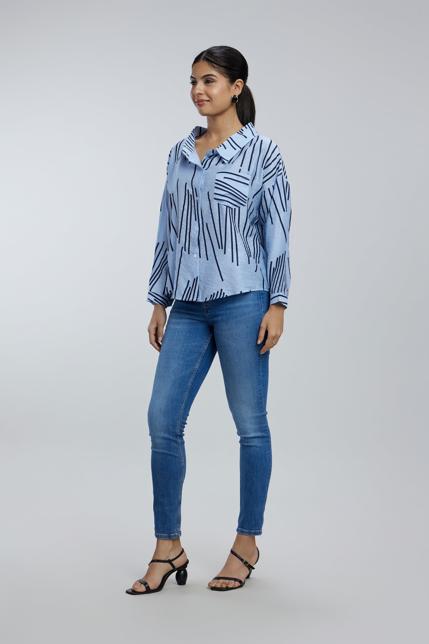2 Sided Collar Button Shirt