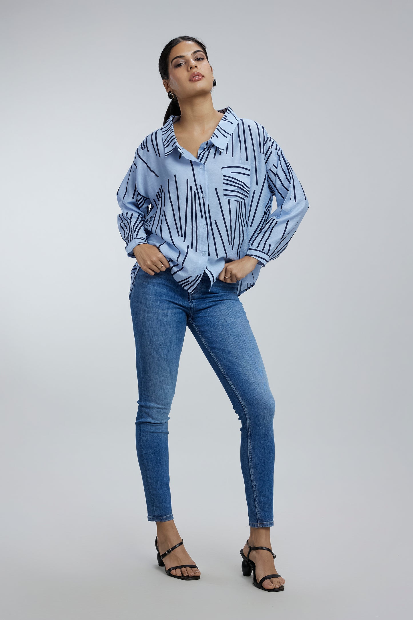 2 Sided Collar Button Shirt