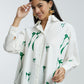 Oversized Green Bow Shirt
