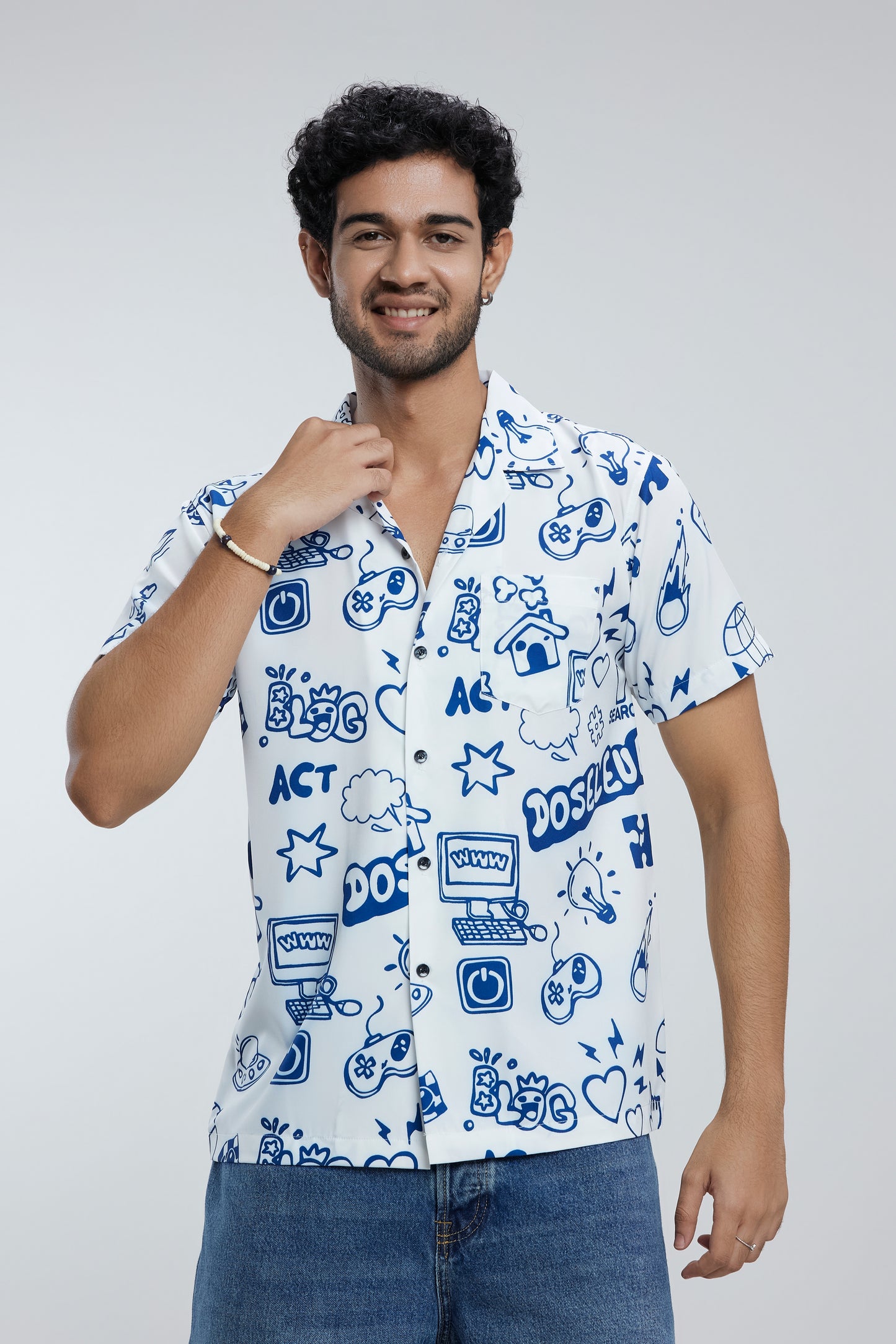 Fun men short sleeve shirt