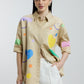 Oversized Beige Heart Shirt