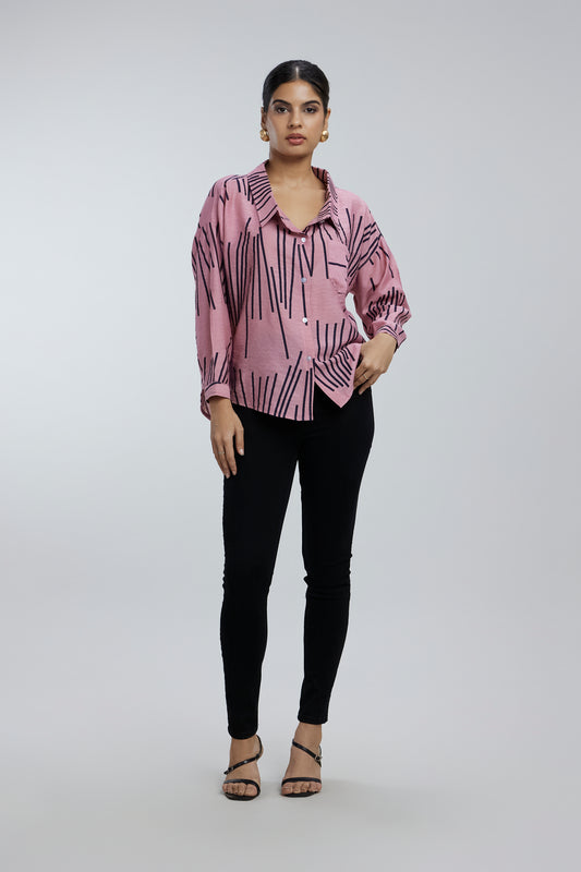 2 Sided Collar Button Shirt