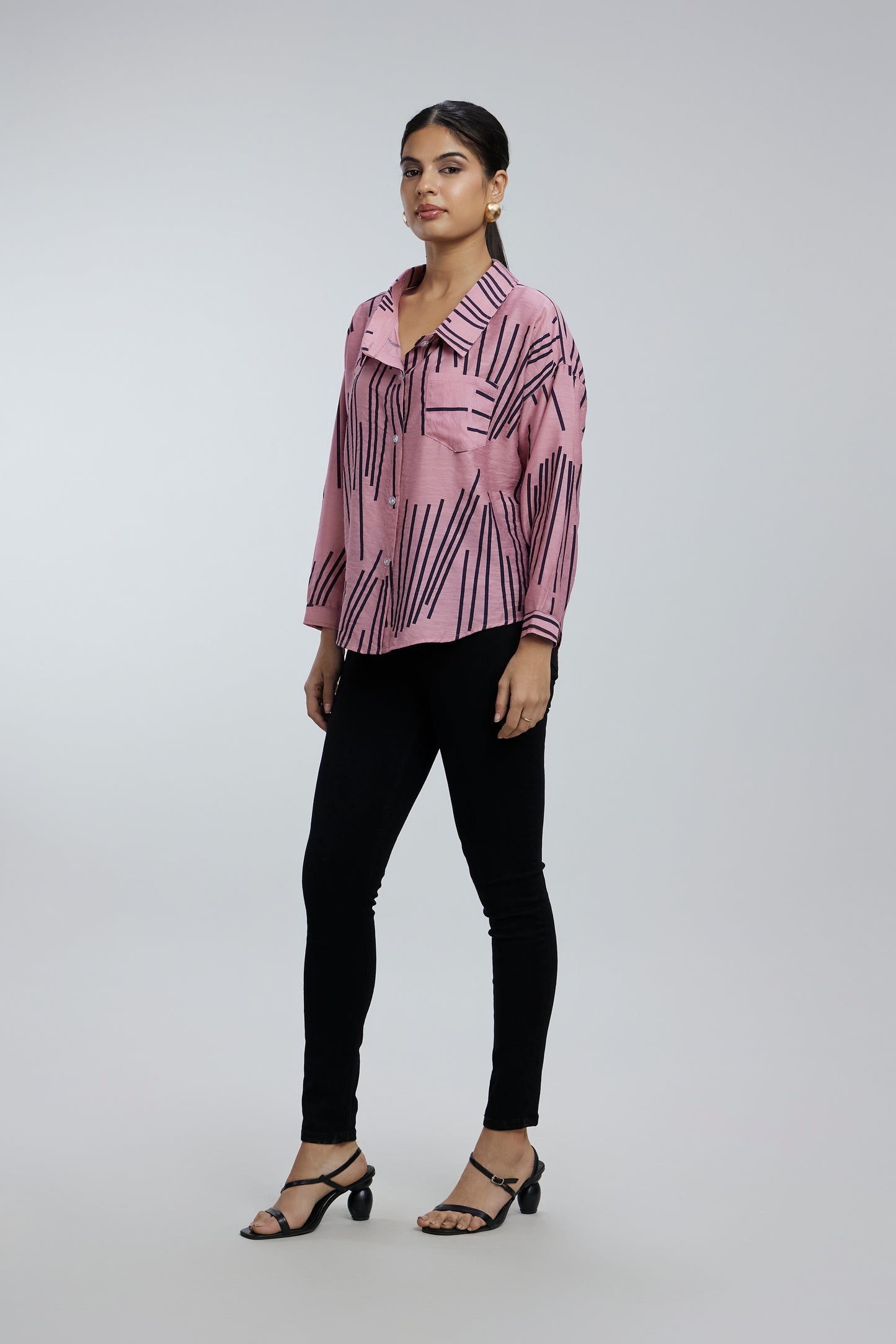 2 Sided Collar Button Shirt
