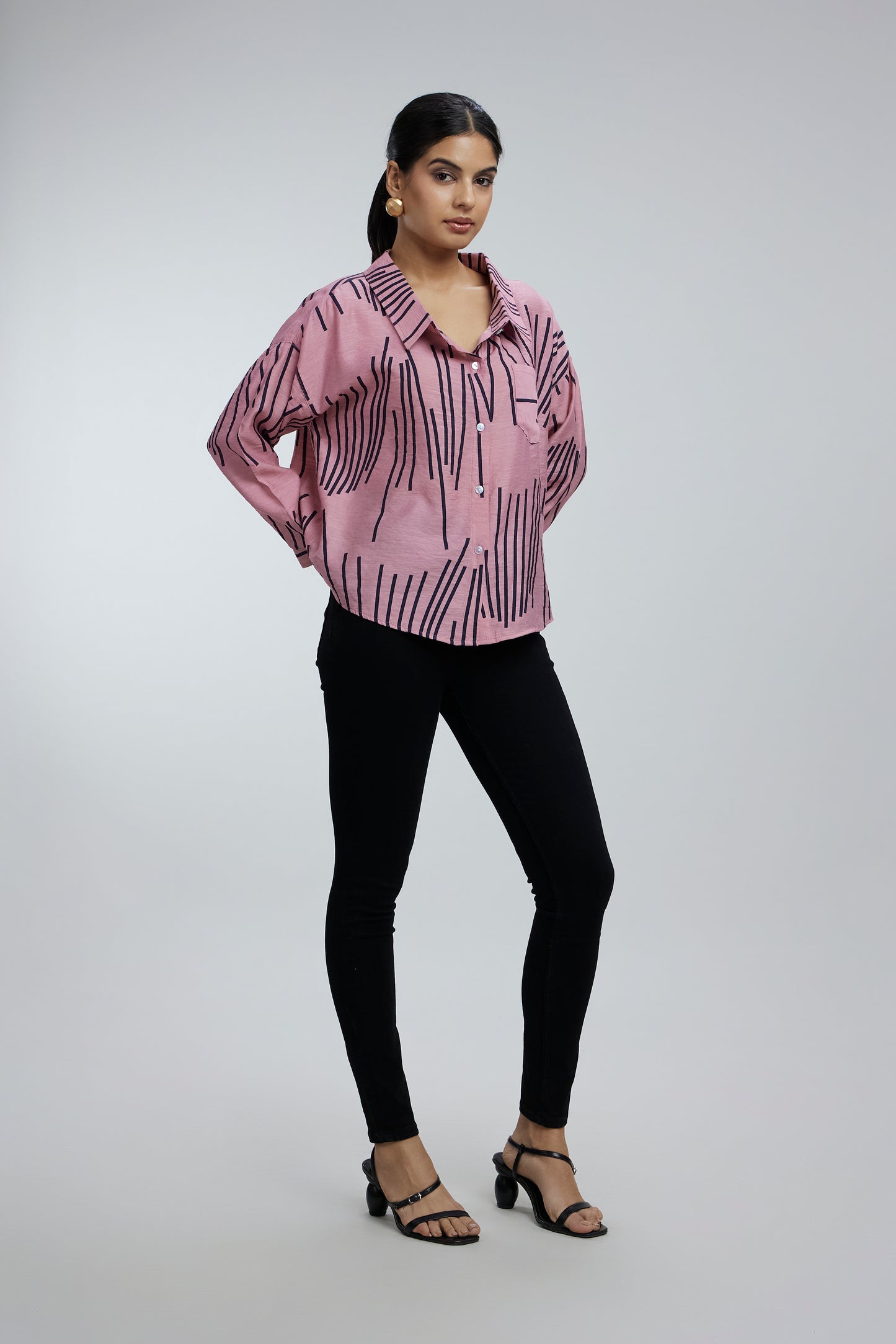 2 Sided Collar Button Shirt