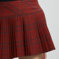 Pleated short skirt