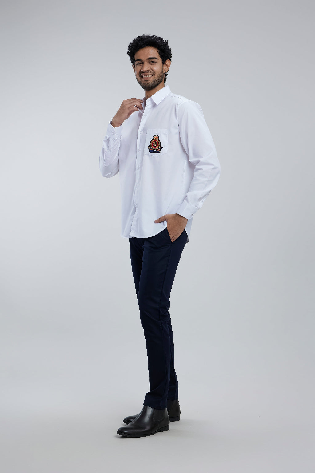 Regular Cotton Shirt with patch