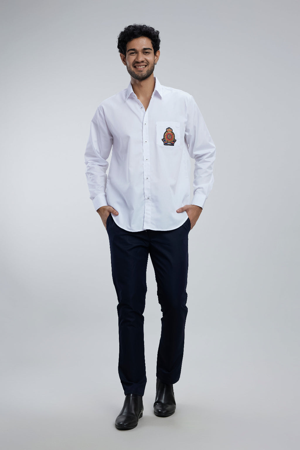Regular Cotton Shirt with patch