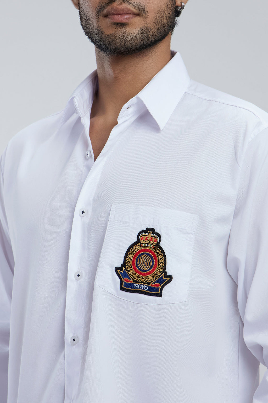 Regular Cotton Shirt with patch