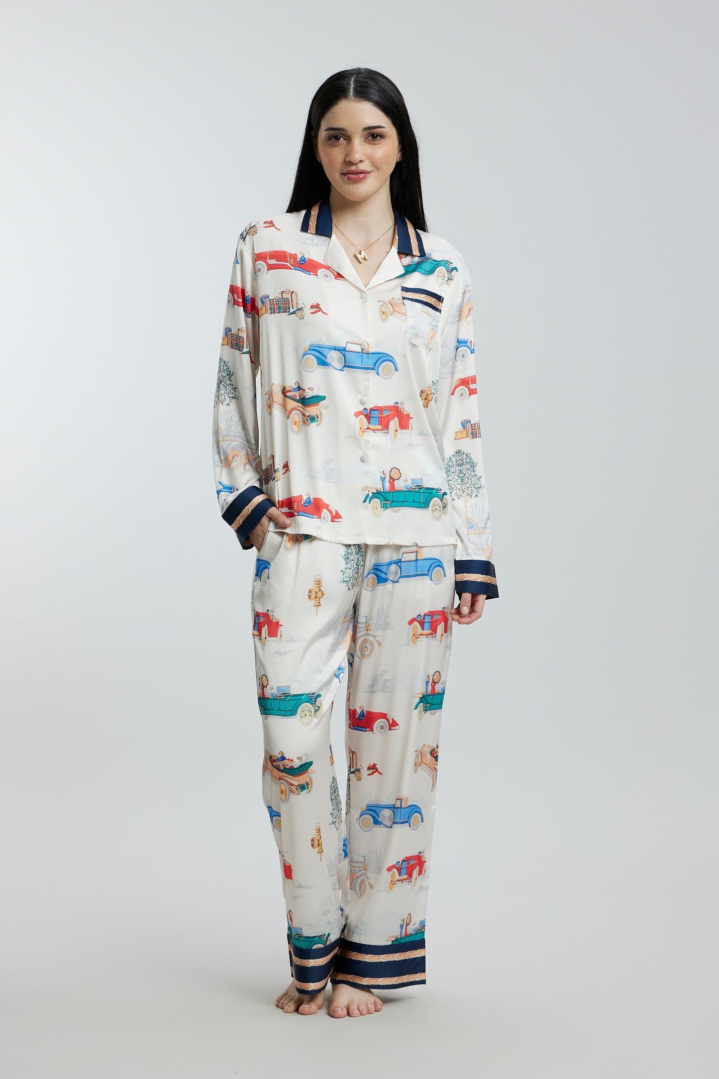 Fun Prints Satin Nightsuits