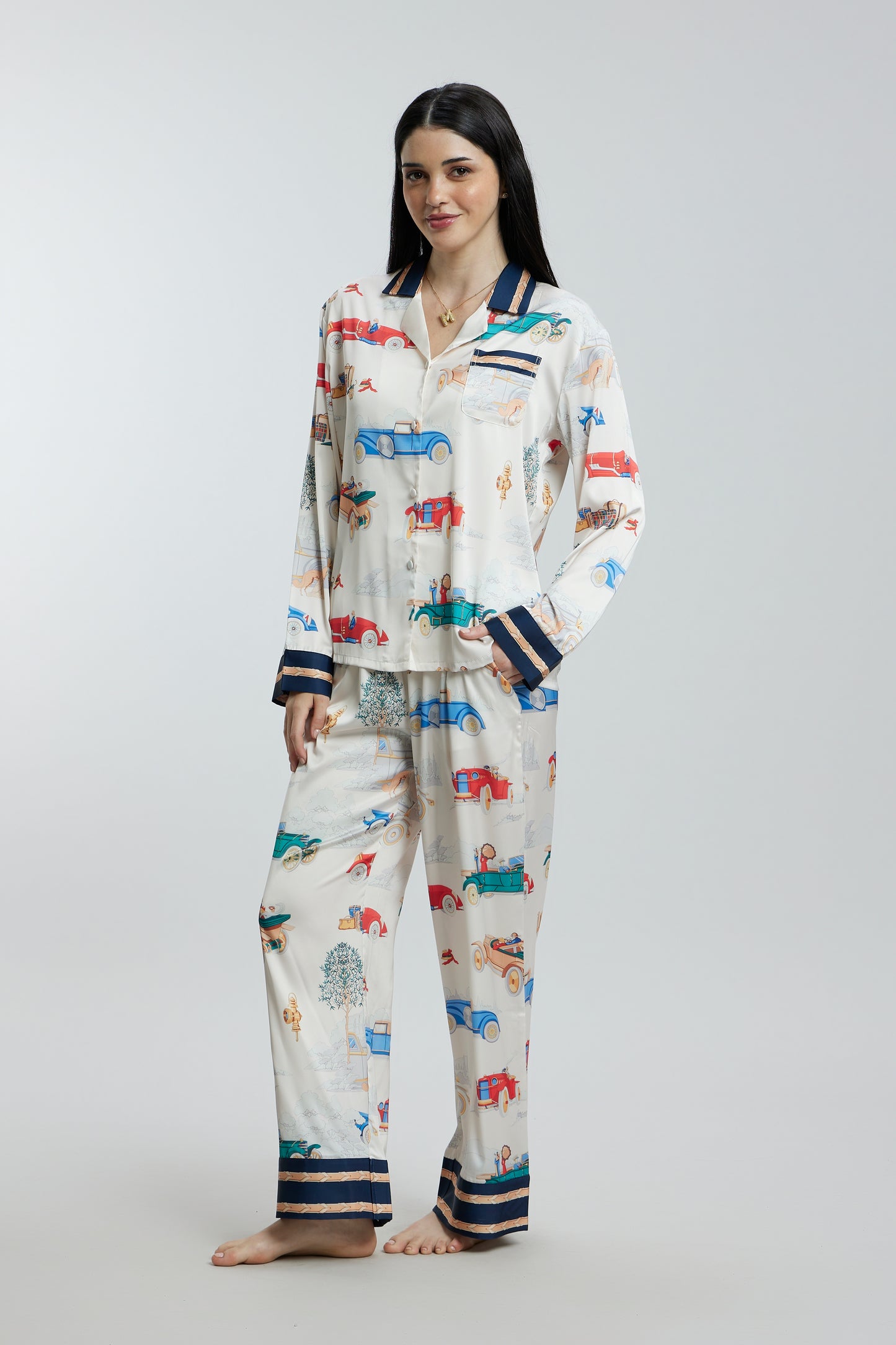 Fun Prints Satin Nightsuits