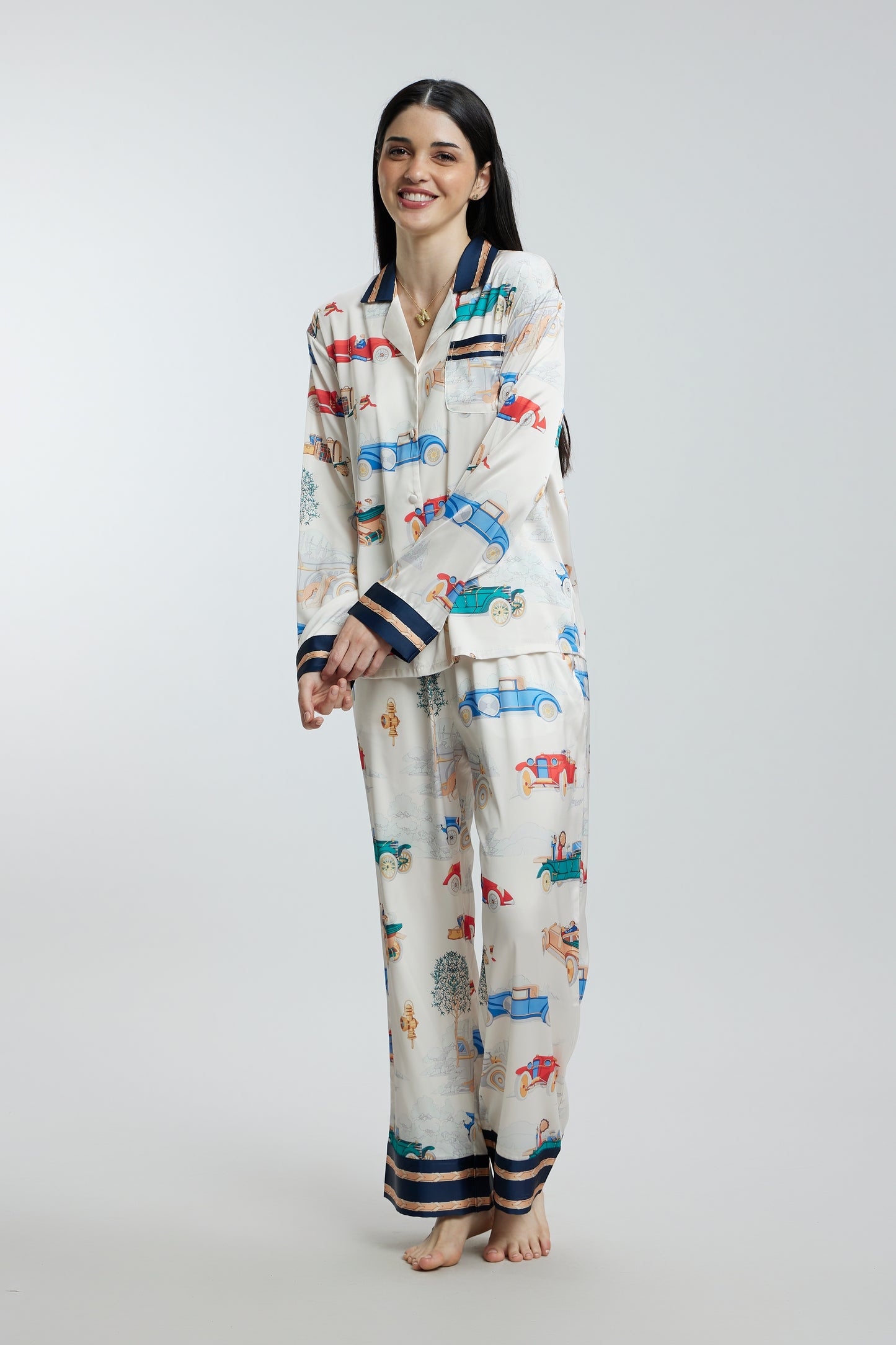 Fun Prints Satin Nightsuits