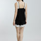 Stretchable paded Lace Nightsuit