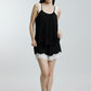 Stretchable paded Lace Nightsuit