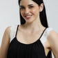 Stretchable paded Lace Nightsuit