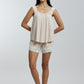 Stretchable paded Lace Nightsuit