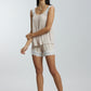 Stretchable paded Lace Nightsuit