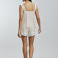 Stretchable paded Lace Nightsuit