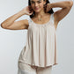 Stretchable paded Lace Nightsuit