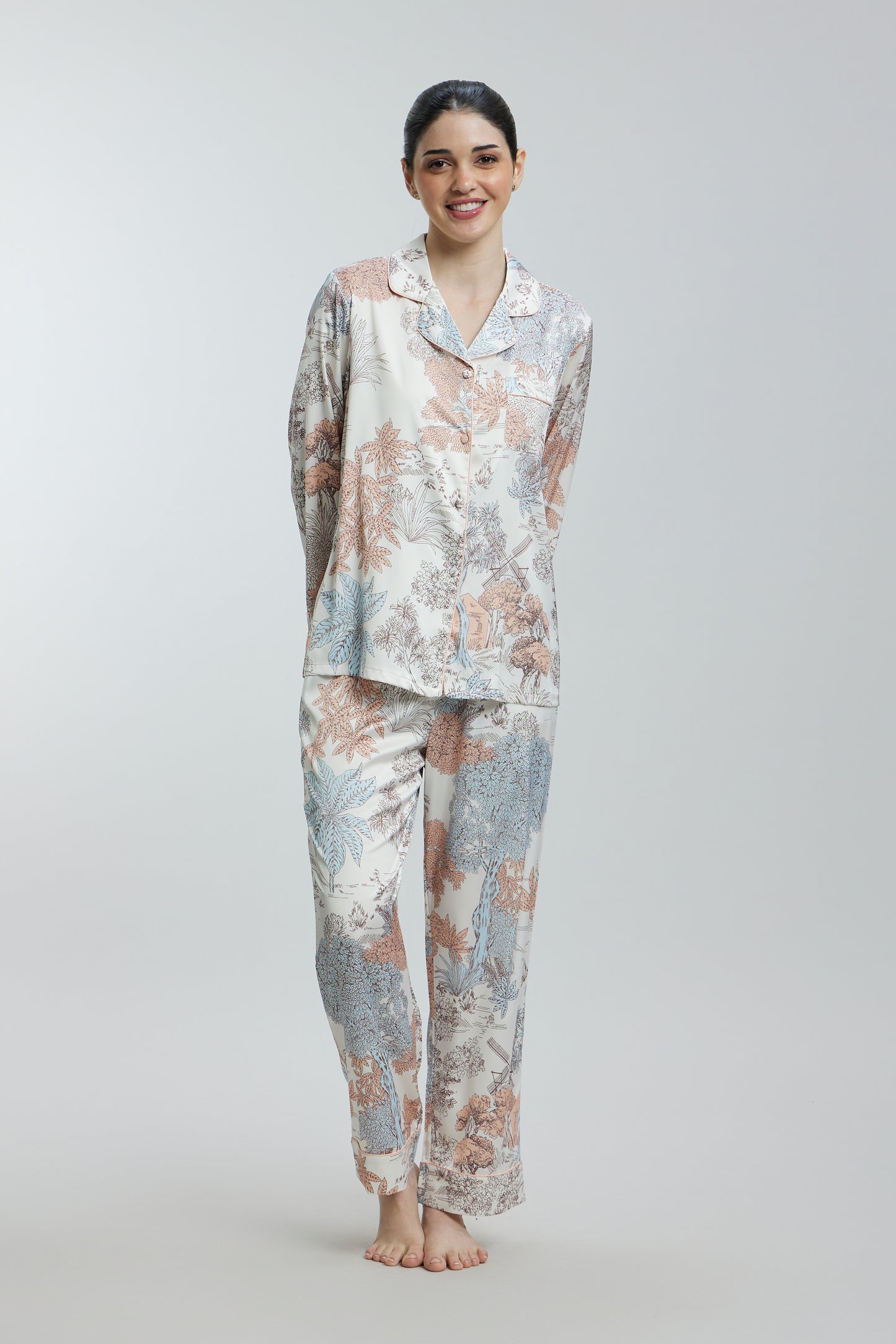 Fun Prints Satin Nightsuits