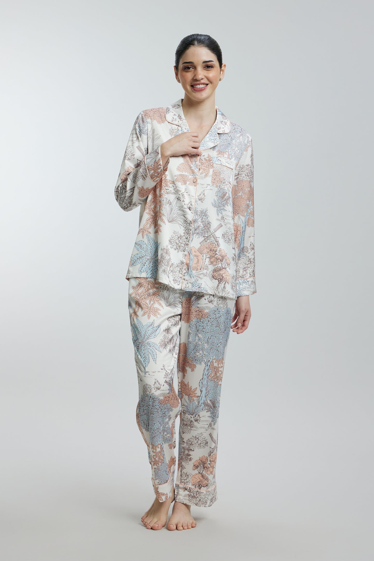 Fun Prints Satin Nightsuits