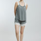 Stretchable paded Lace Nightsuit