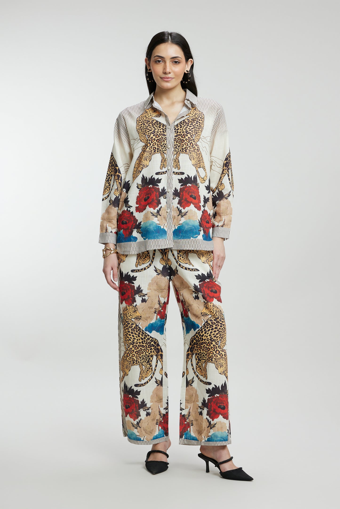 Cheetah Linen Co-ord Sets