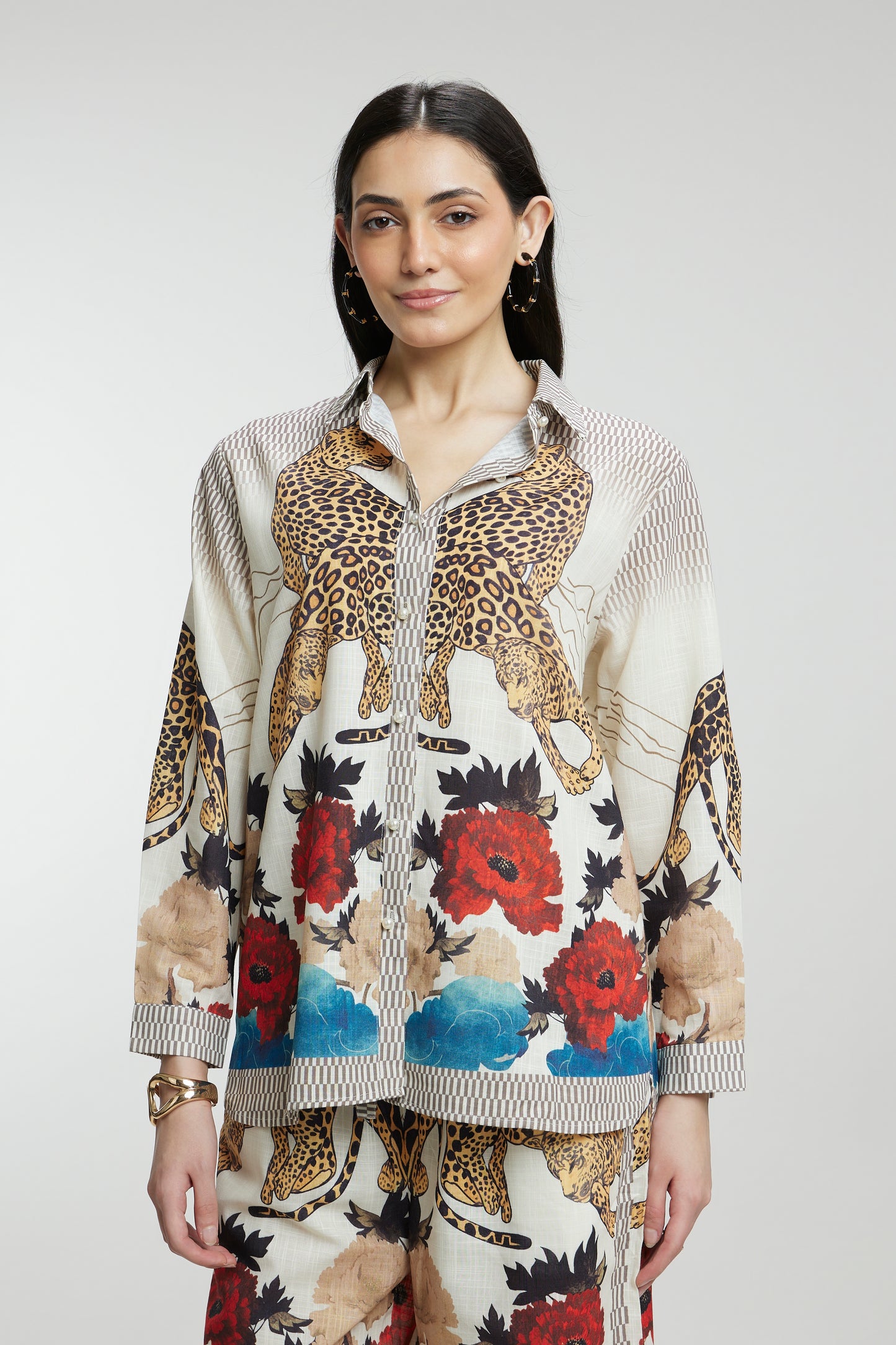 Cheetah Linen Co-ord Sets