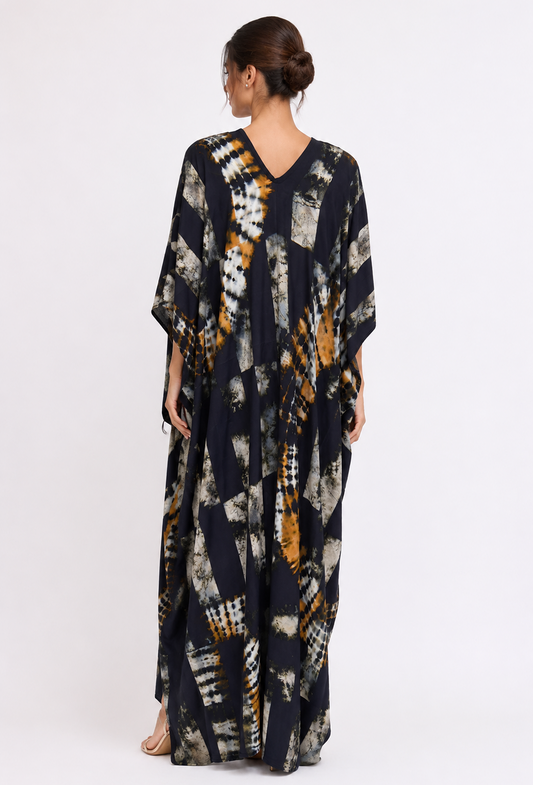 Sunset abstract kaftan