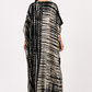 Noir Gold Panel Tie-Dye Luxe Kaftan
