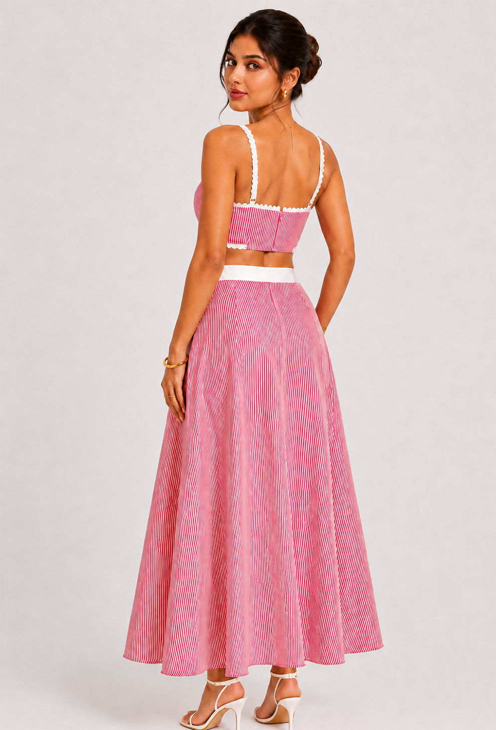 Candy Stripe Skirt Set