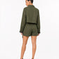 Plaid & Lace luxe skort set