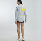 Oversized Shirt with Yellow Smileys
