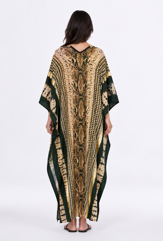 Golden Serpent Luxe Kaftan