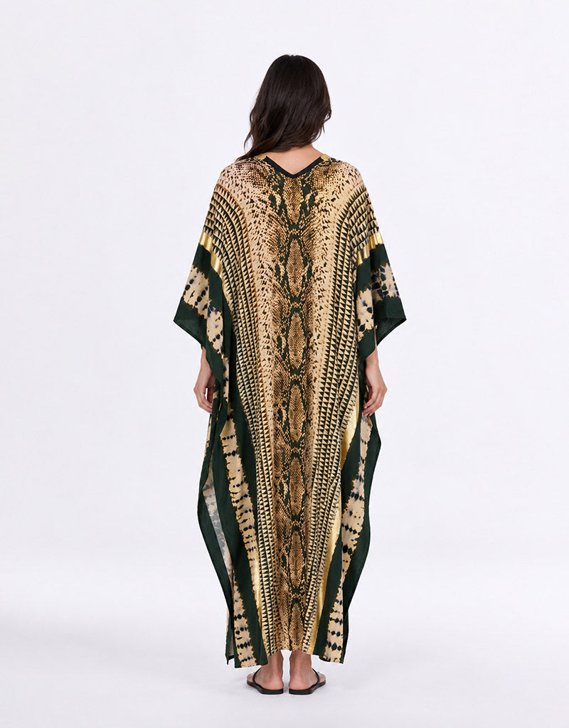Golden Serpent Luxe Kaftan