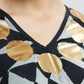 Diamond Pattern Short Muslin Kaftan
