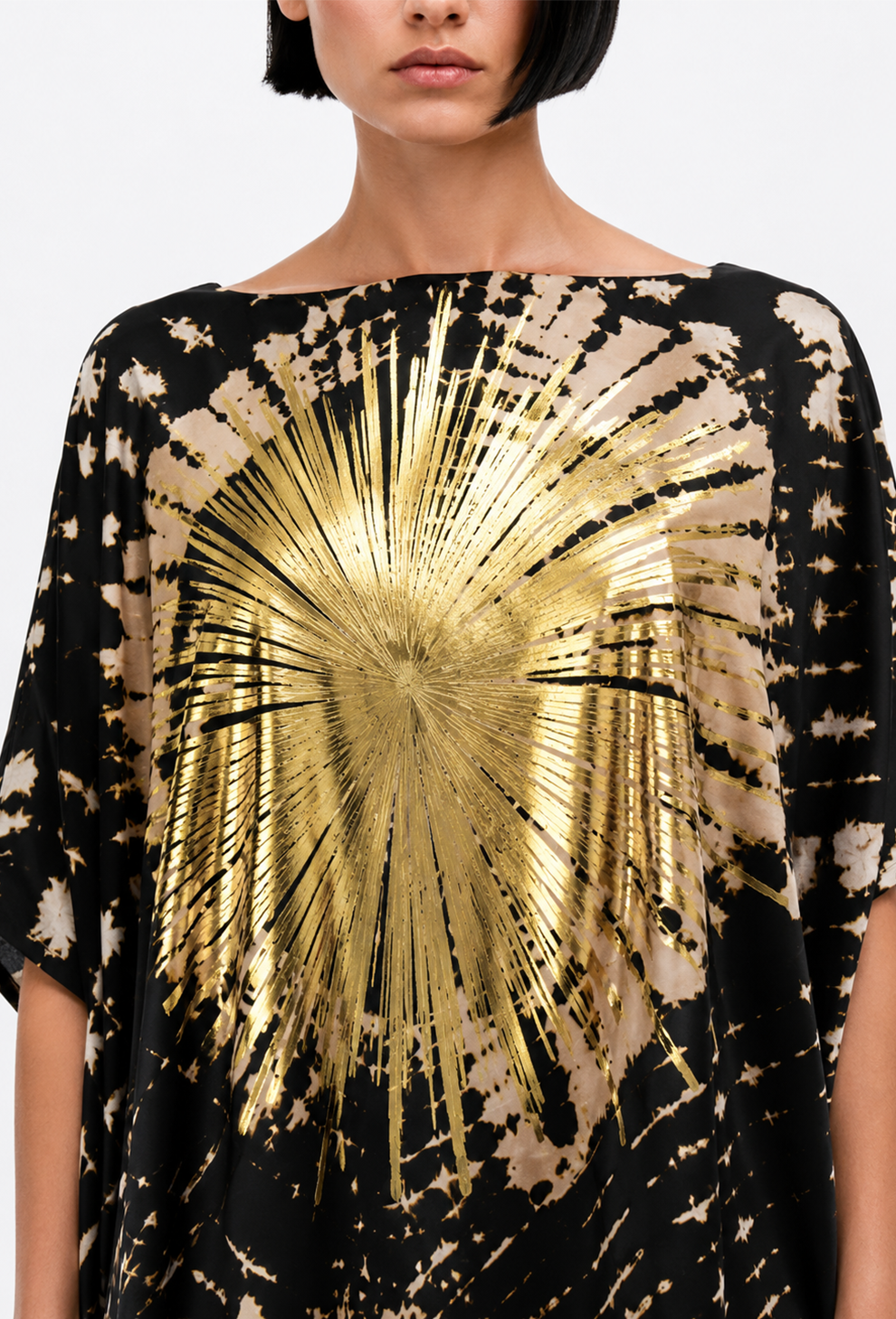 Sunburst Noir Kaftan