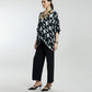 Diamond Pattern Short Muslin Kaftan