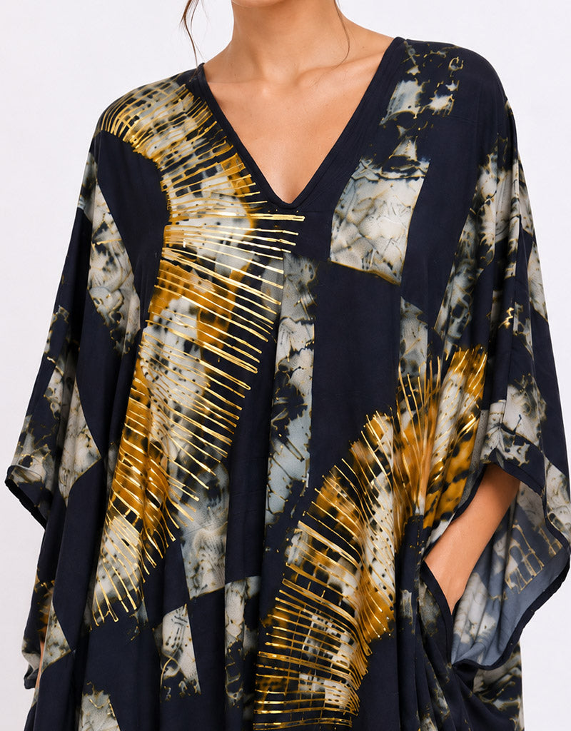 Sunset abstract kaftan