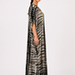 Noir Gold Panel Tie-Dye Luxe Kaftan