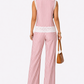 Stripes Cotton Lace Co-ord Set