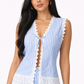 Stripes Cotton Lace Co-ord Set